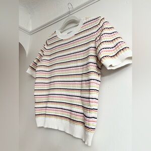 🌈 Oasis Colorful Striped Tee